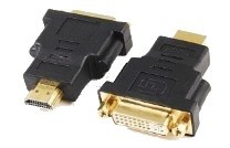 Adapter HDMI na DVI, M/F, czarny 