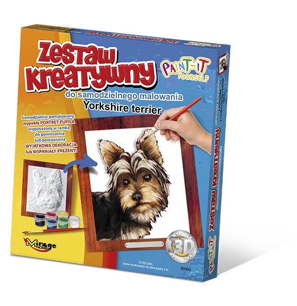 Zestaw kreatywny Yorkshire terrier