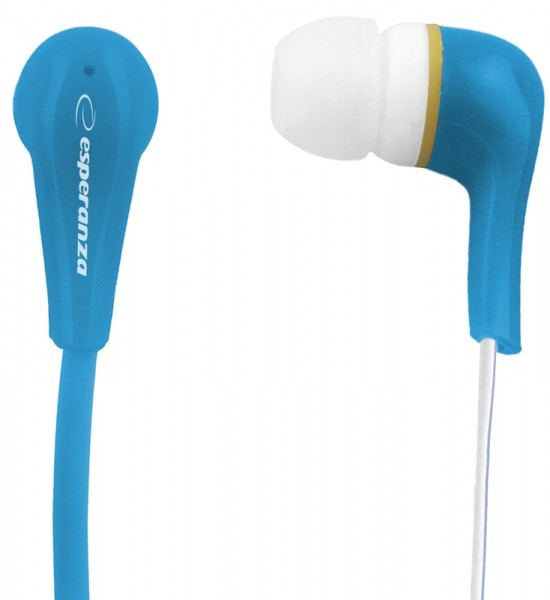 SŁUCHAWKI DOUSZNE AUDIO STEREO LOLLIPOP EH146B NIEBIESKIE 