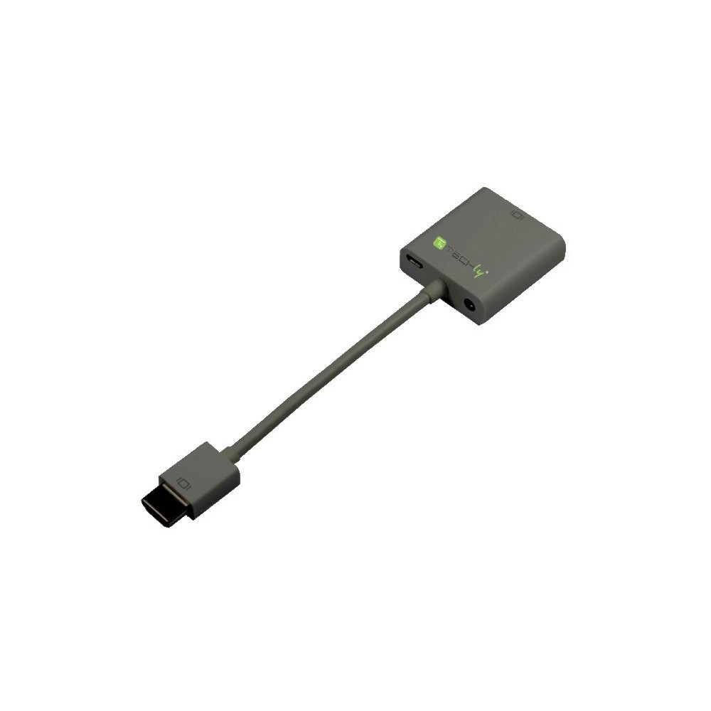 Konwerter HDMI męski na VGA żeński audio micro-USB