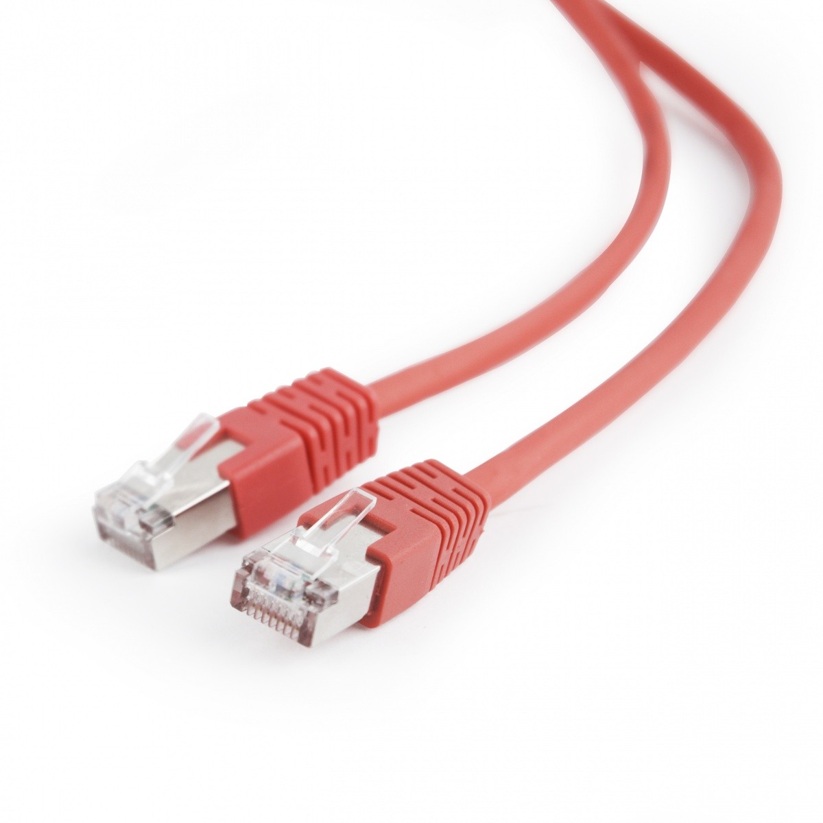 Patch cord kat.5e 2M FTP czerwony 