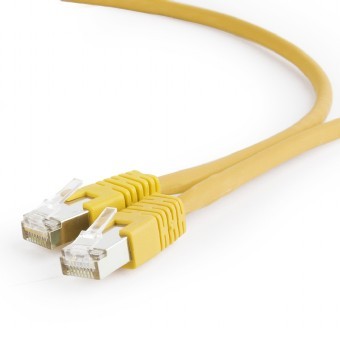 Patch cord Kat.6A S/FTP LSZHCU 0.5m żółty