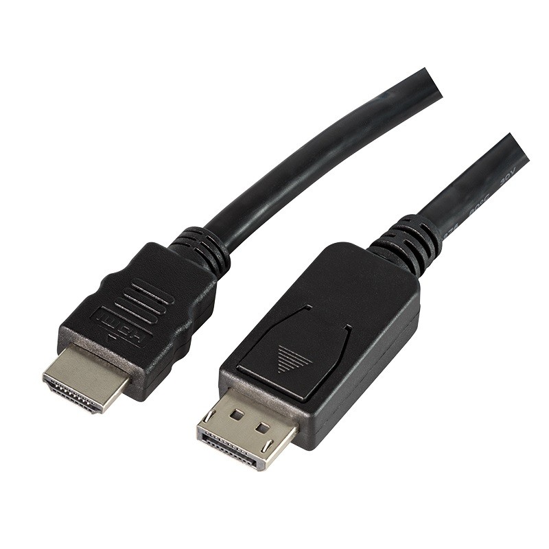 Kabel DisplayPort do HDMI, 3m, czarny