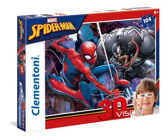 3D VISION 104 elementy Spider-Man