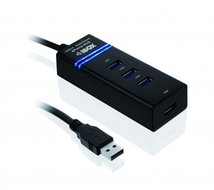 Hub USB 3.0 Czarny 4-porty IUH3FB (4x USB 3.0)