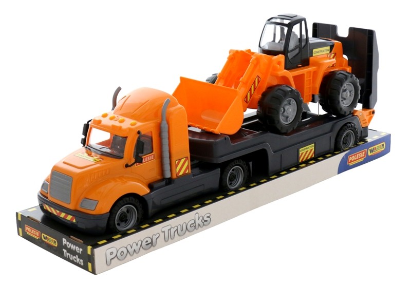 Majk samochód holownik z koparką podest