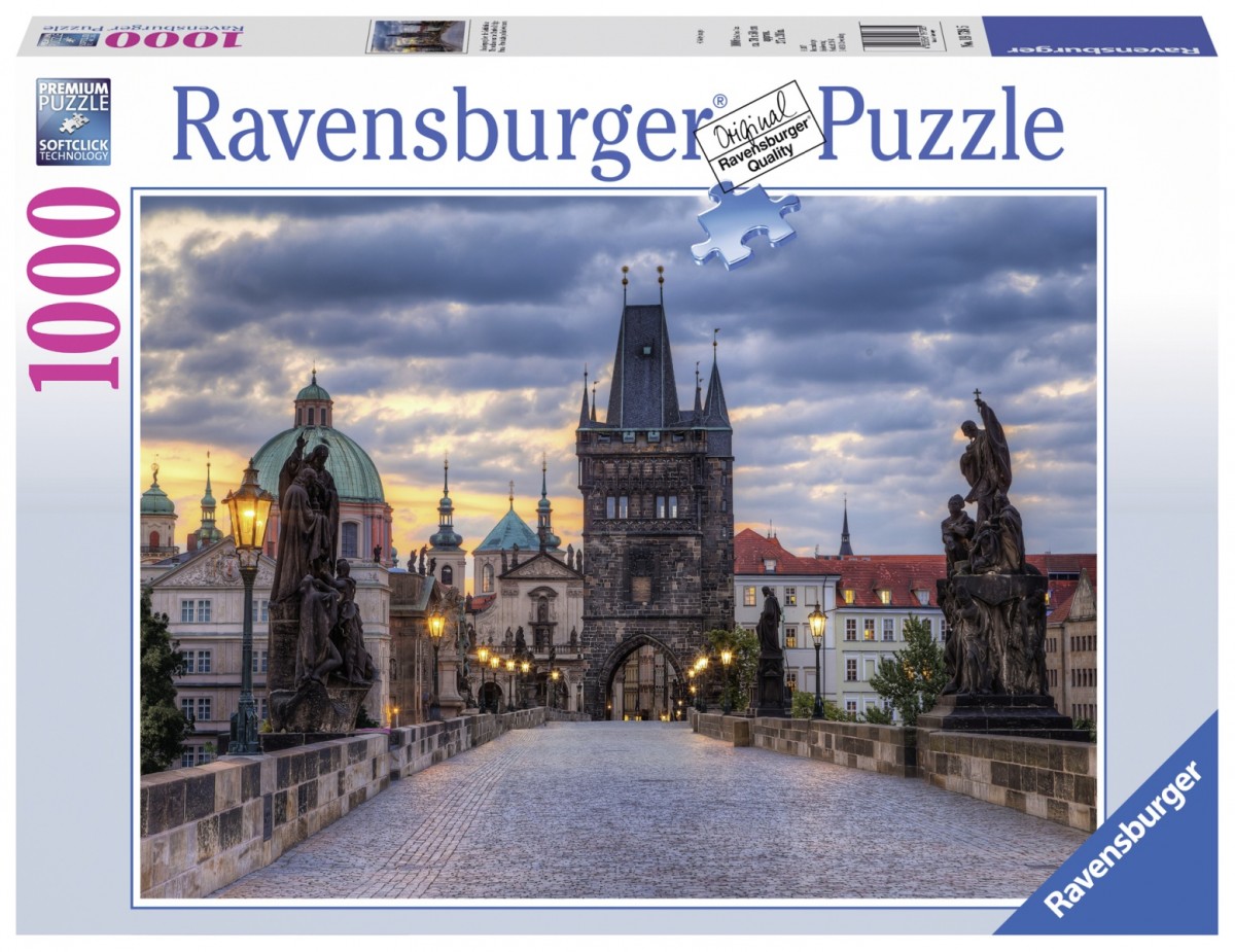 Puzzle 1000 elementów Spacer po moście Karola