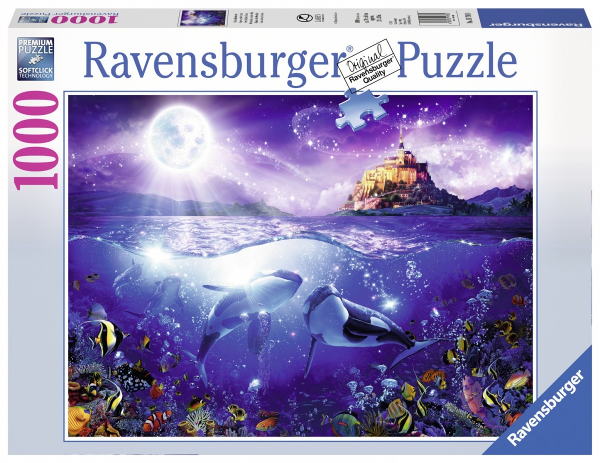 Puzzle 1000 elementów Orki w blasku księżyca