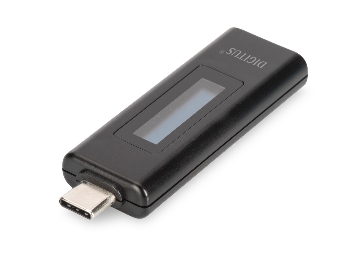 Miernik/Przyrząd pomiarowy prądu portów USB Typ C (20 V/5 A maks.), wyświetlacz LCD