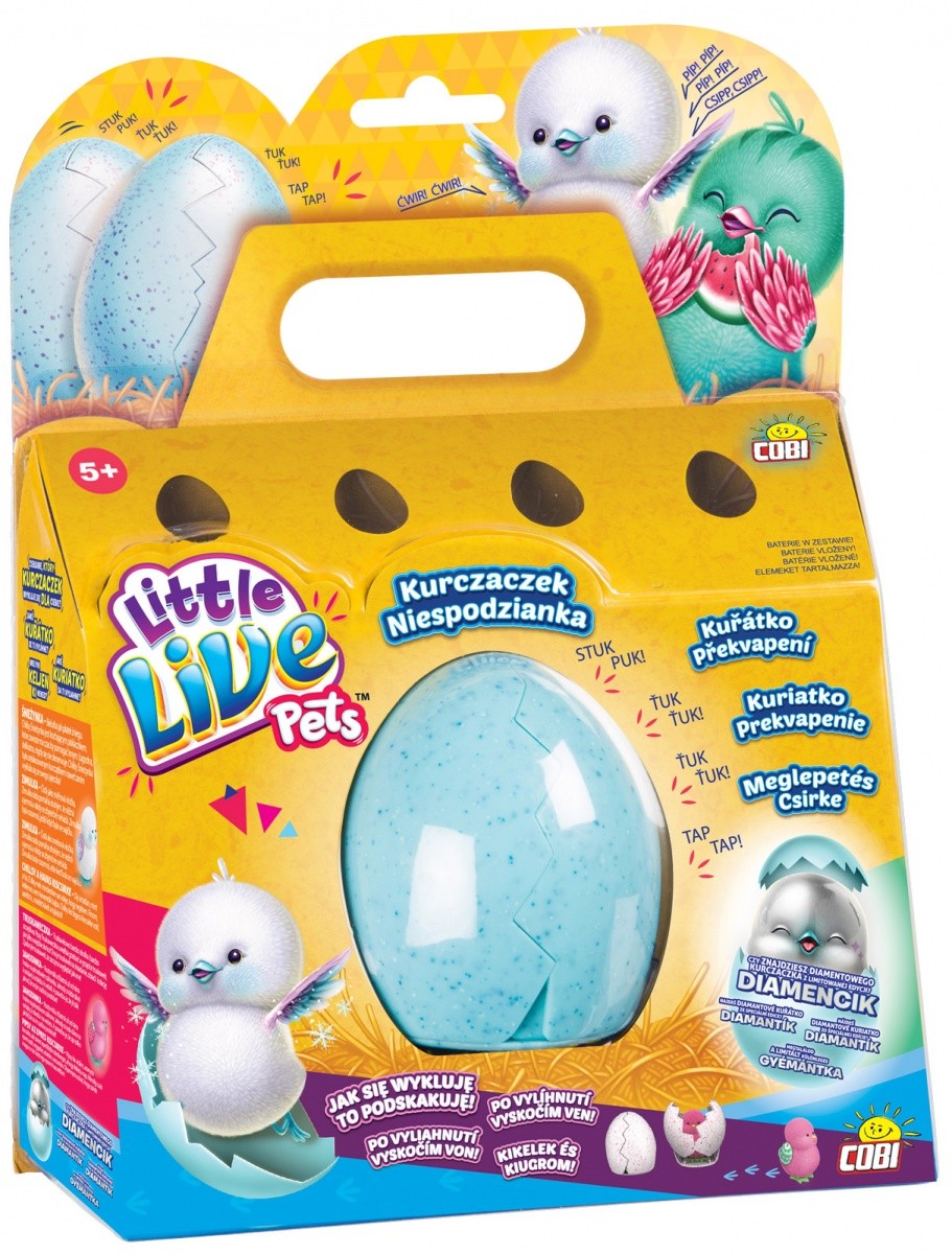 Little Live Pets Kurczaczek niespodzianka biały/miętowy