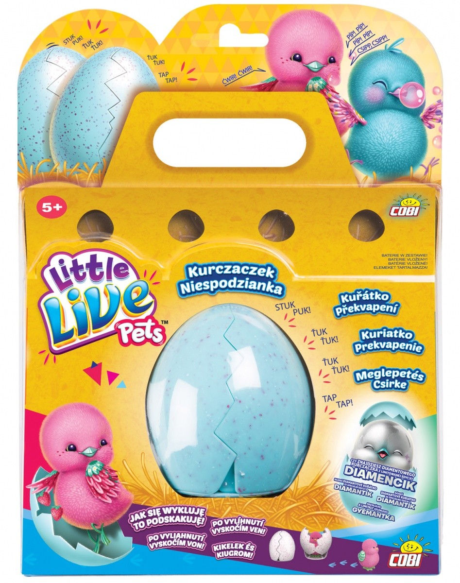 Little Live Pets Kurczaczek niespodzianka róż/turkus