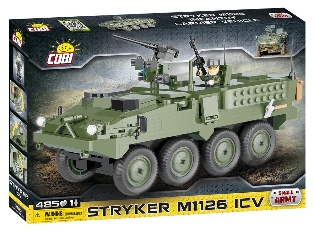 Klocki Small Army Stryker M1126 ICV amerykański kołowy wóz opancerzony