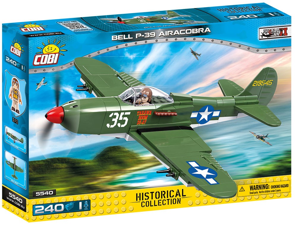 Klocki Bell P-39 Airacobra amerykański samolot myśliwski