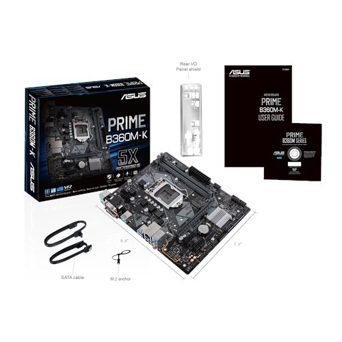 Płyta główna PRIME B360M-K s1151 2DDR4 DVI/VGA M.2 uATX