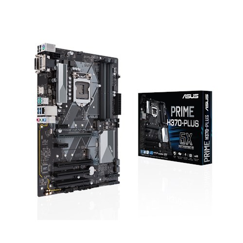 Płyta główna PRIME H370-PLUS s1151 4DDR4 HDMI/DVI/VGA/M.2 ATX
