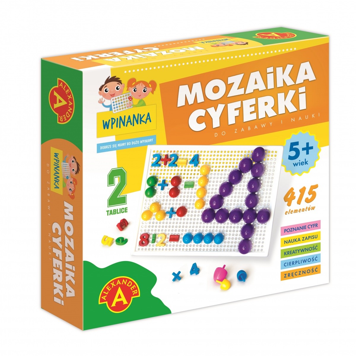 Wpinanka - mozaika Cyferki