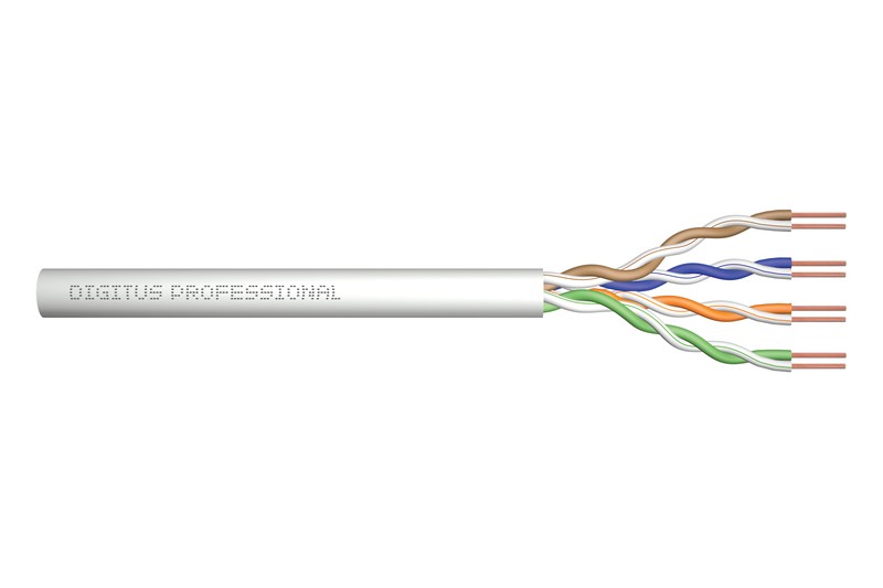 Kabel U/UTP kat5e, CU, drut AWG24/1 100m