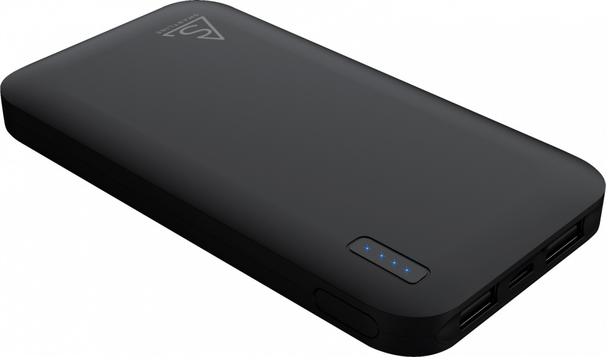 Smartline PowerBank 10000mAh Li-poly 2,4A czarny 