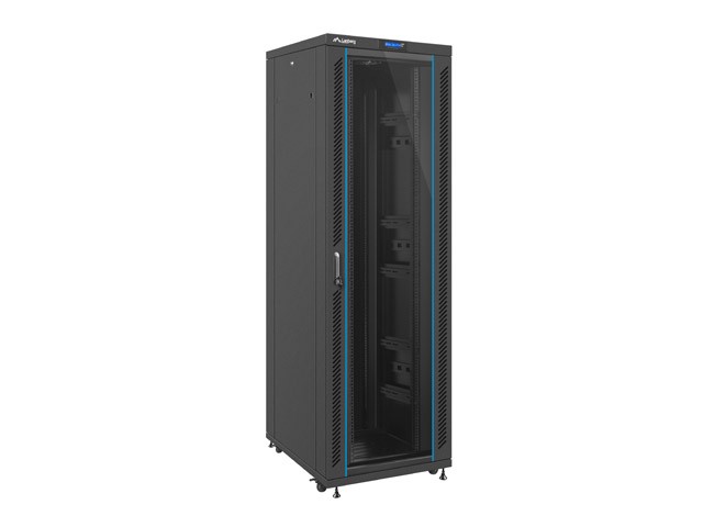 Szafa stojąca Rack 19 42U 800x1000mm czarna (drzwi szklane LCD) 