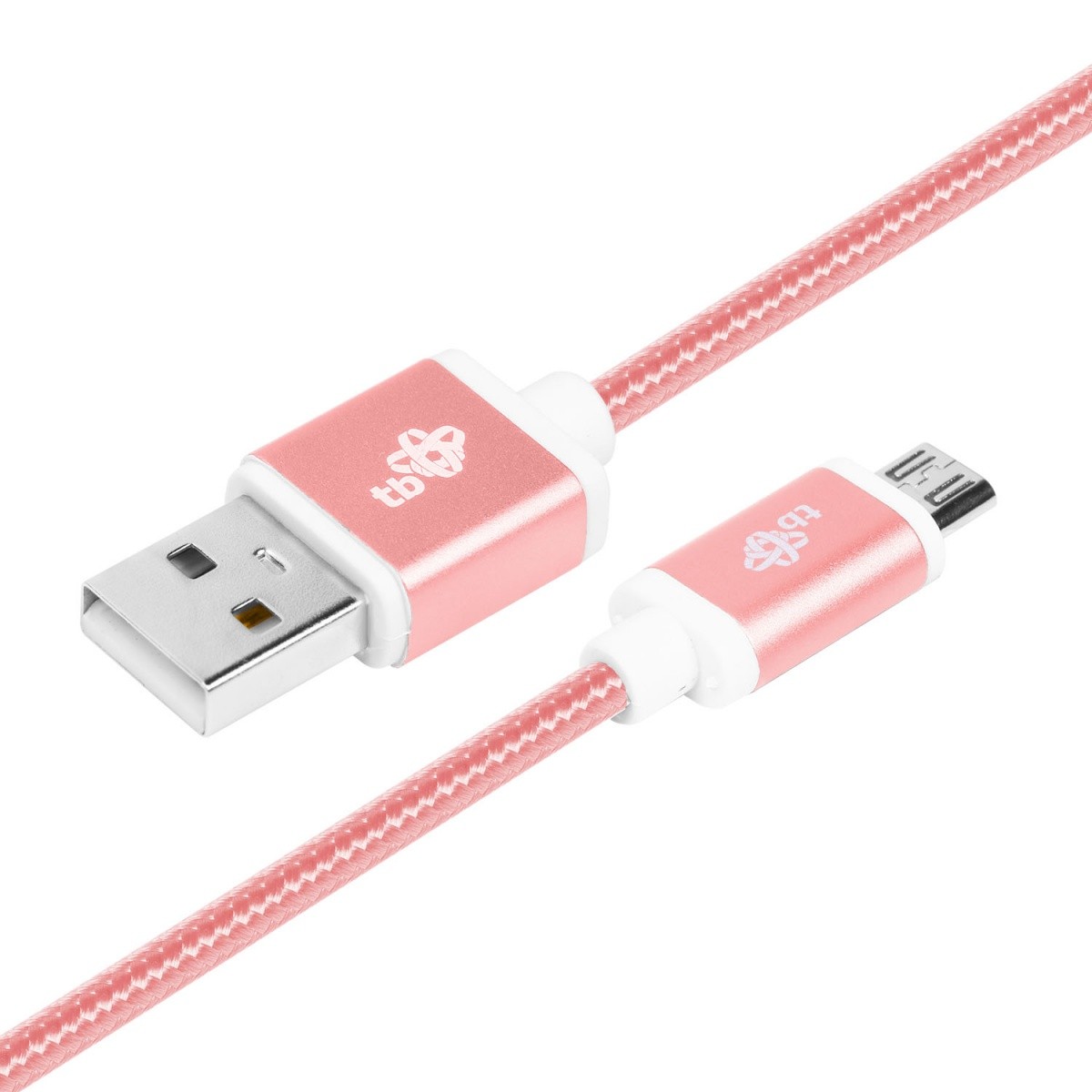 Kabel USB-Micro USB 1.5 m różowe złoto sznur