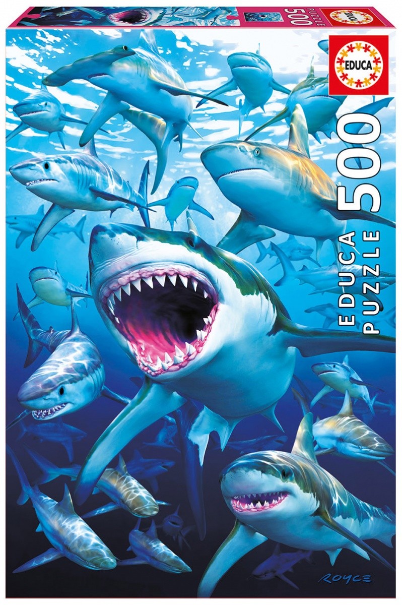 Puzzle 500 elementów Shark club 