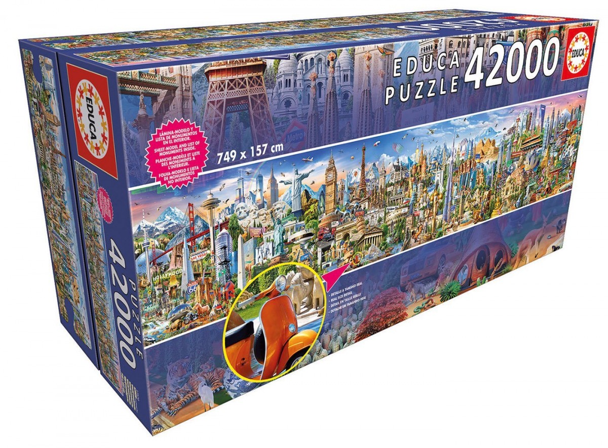 Puzzle 42000 elementów, Dookoła świata