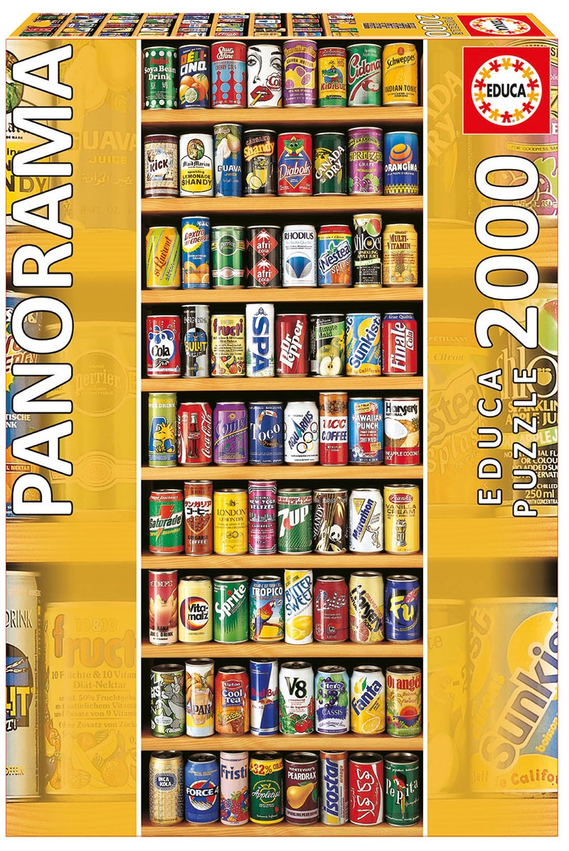 Puzzle 2000 elementów, SOFT CANS panorama