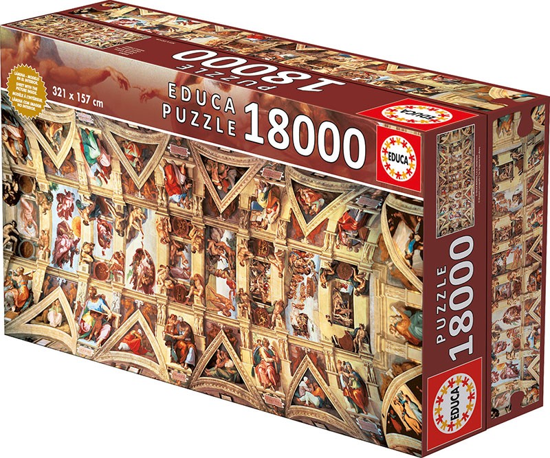 Puzzle 18000 elementów, Kaplica Sykstyńska