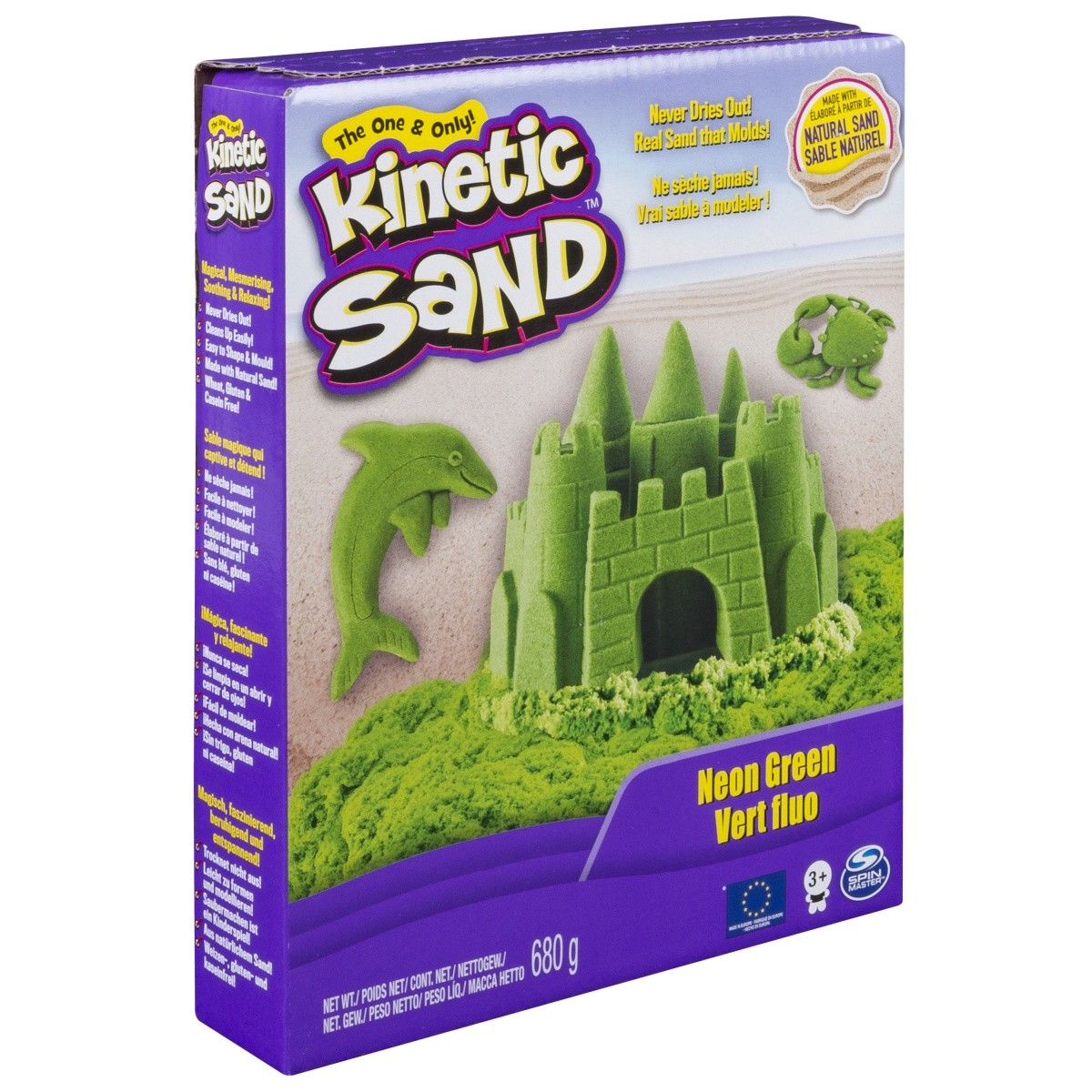 Piasek kinetyczny KINETIC SAND neonowy, zielony