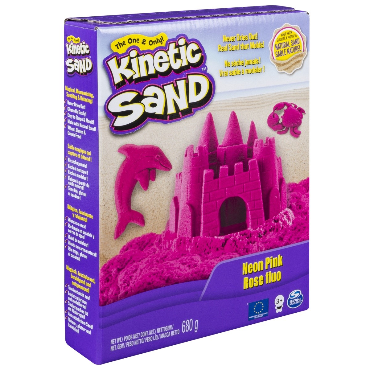 Piasek kinetyczny KINETIC SAND neonowy, różowy