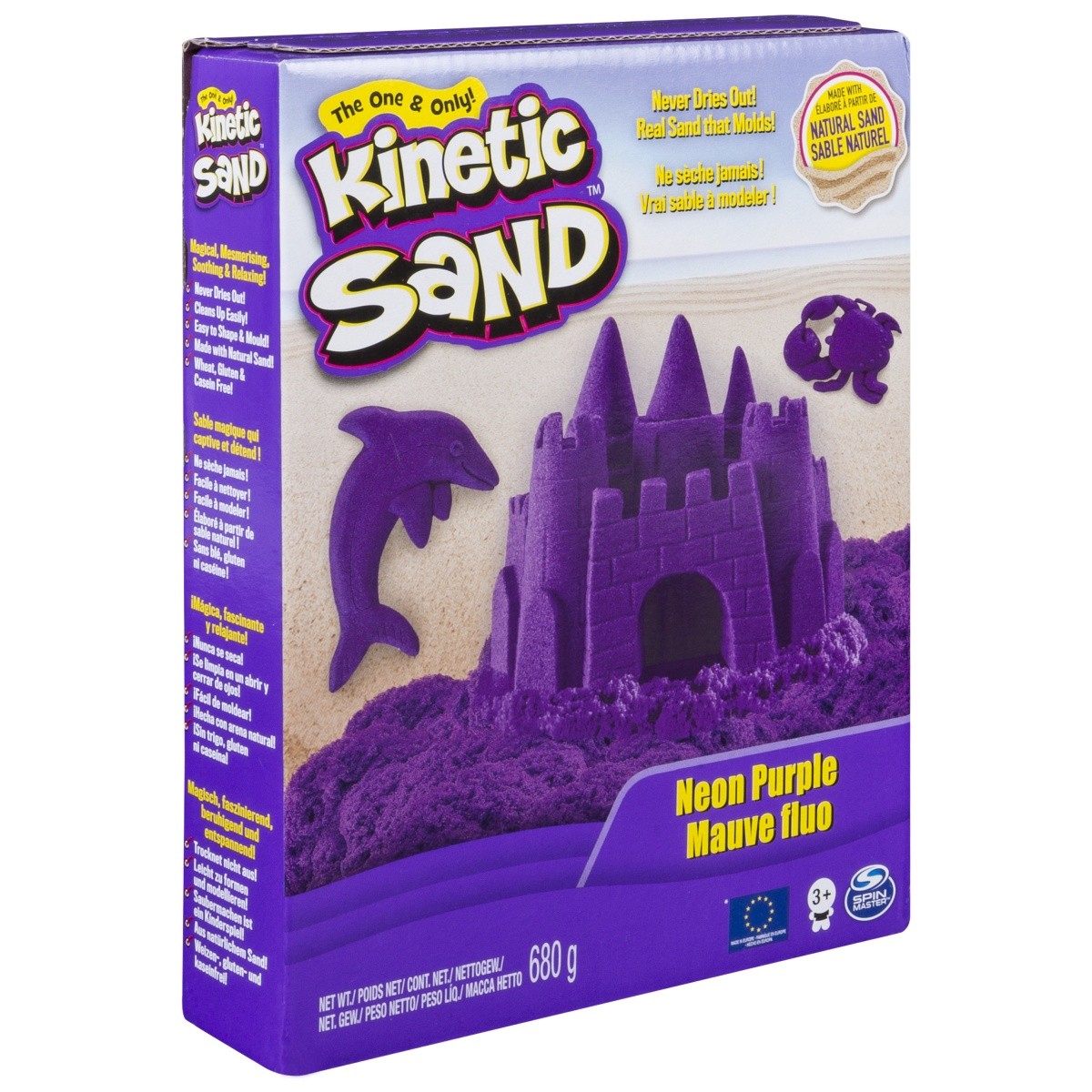 Piasek kinetyczny KINETIC SAND neonowy, fioletowy