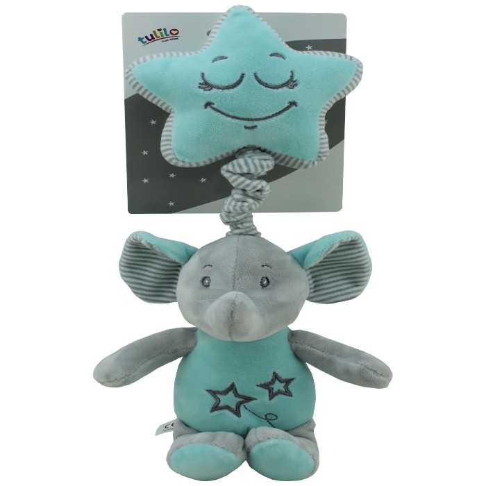 Pozytywka New Baby Słonik miętowy 19 cm