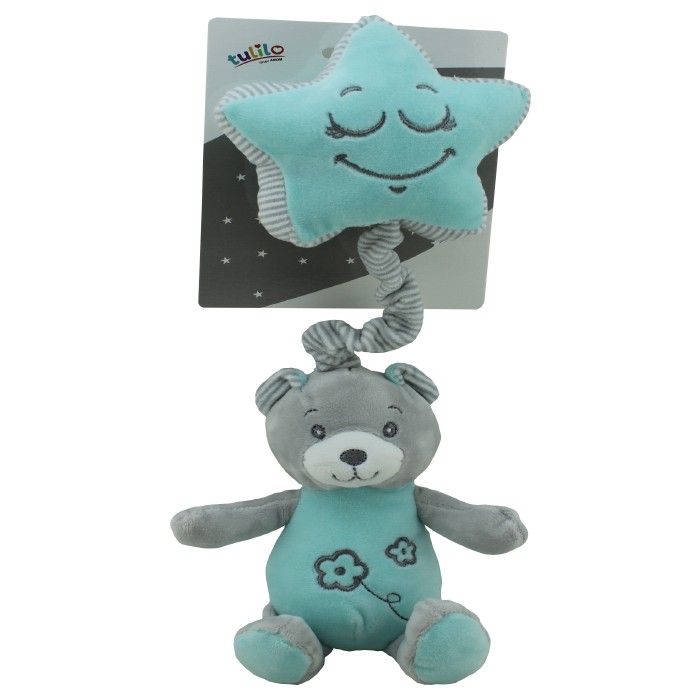 Pozytywka New Baby Miś miętowy 19 cm