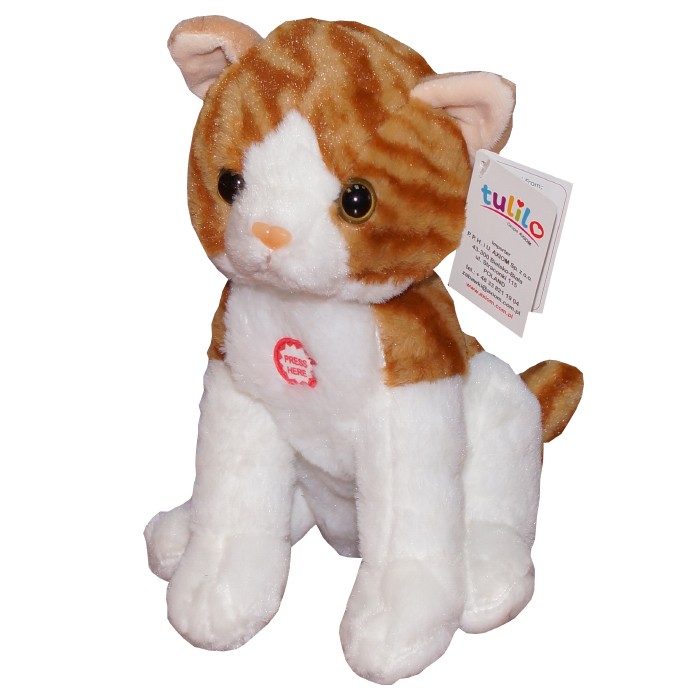 Mskotka Kotek Psotek w kolorze beżowym 21 cm