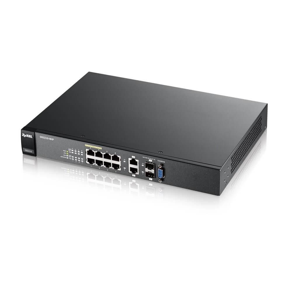 Przełącznik zarządzalny GS2210-8HP-EU0101F 8Port L2 PoE+ 180W