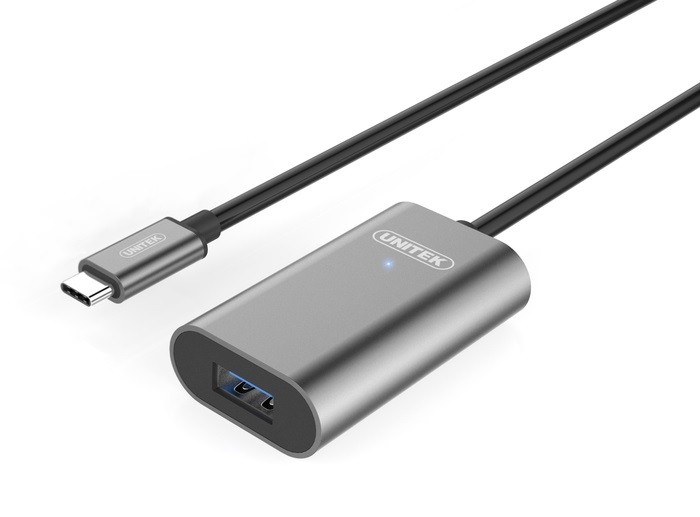 Przedłużacz aktywny USB Typ-C 3.1 na USB Typ-A, 5m, M/F; U304A 