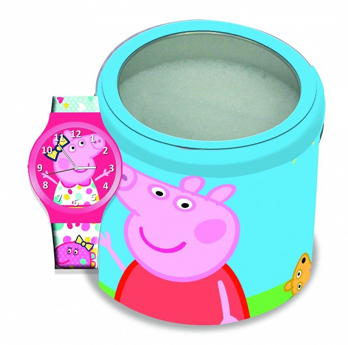 DIAKAKIS Zegarek analogowy Peppa w puszce