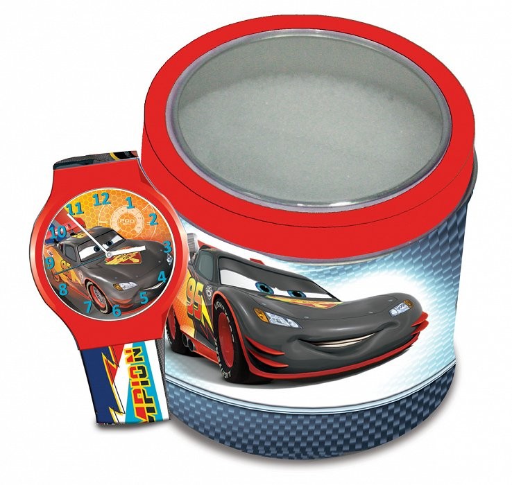 DIAKAKIS Zegarek analogowy Cars w puszce