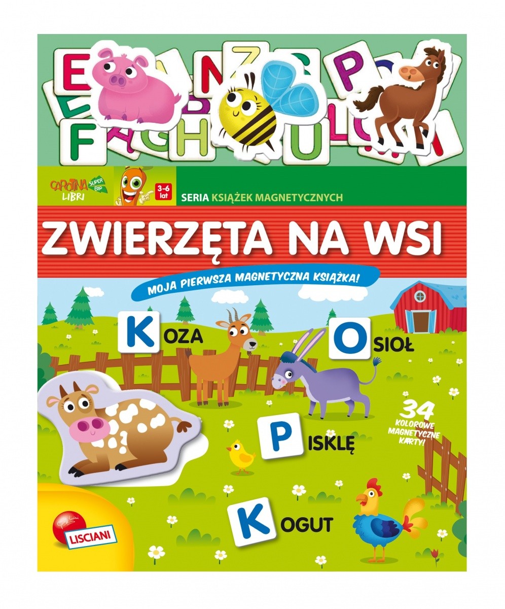 Książeczka magnetyczna Książeczki Carotiny - Zwierzęta na wsi