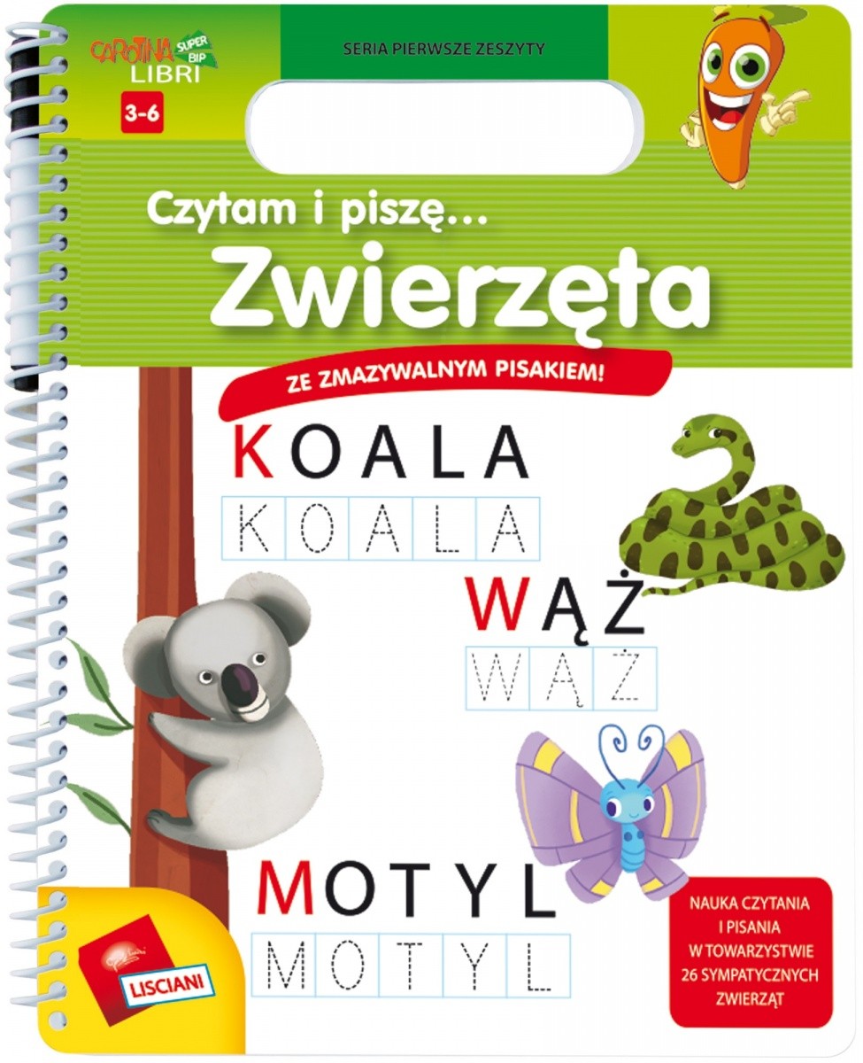 Książeczki Carotiny - Czytam i piszę, Zwierzęta