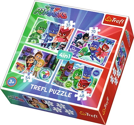 Puzzle 4w1 Pidżamersi, Drużyna