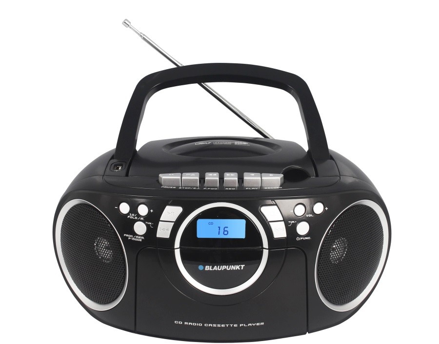 Przenośny radioodtwarzacz BB16BK FM/PLL/kaseta/CD/MP3/USB 