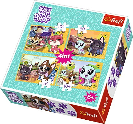 Puzzle 4w1 - Littlest Pet Shop, Mile wspomnienia