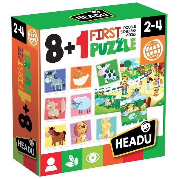 Układanka HEADU Puzzle 8+1 Farma 