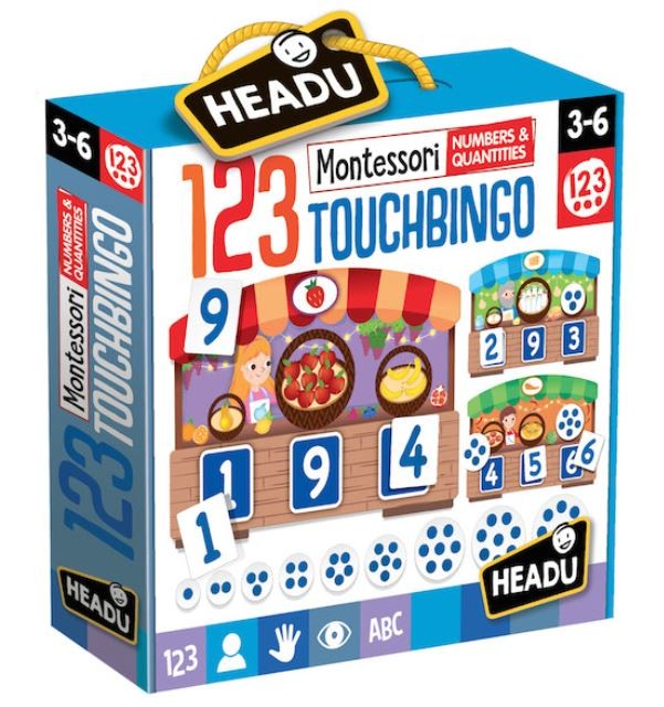 Gra HEADU Montessori Bingo 123