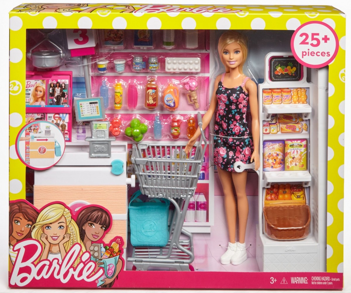 Lalka Barbie + supermarket 