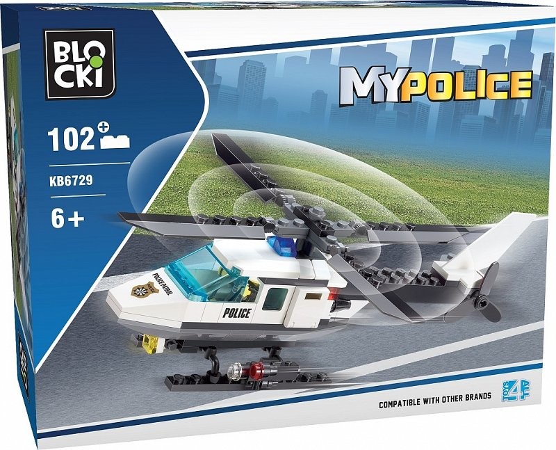 Klocki MyPolice 102 elementy - Helikopter