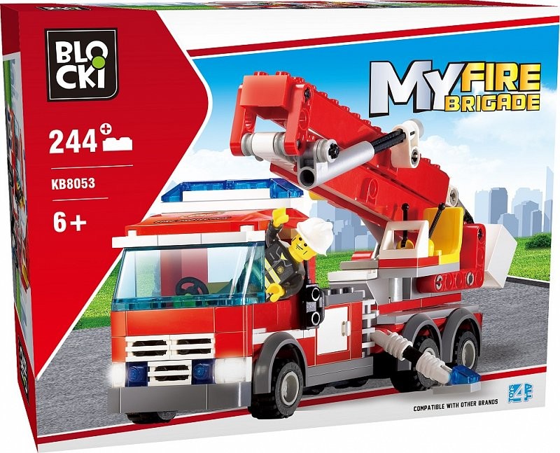 Klocki MyFireBrigade 244 elementy - Wóz strażacki