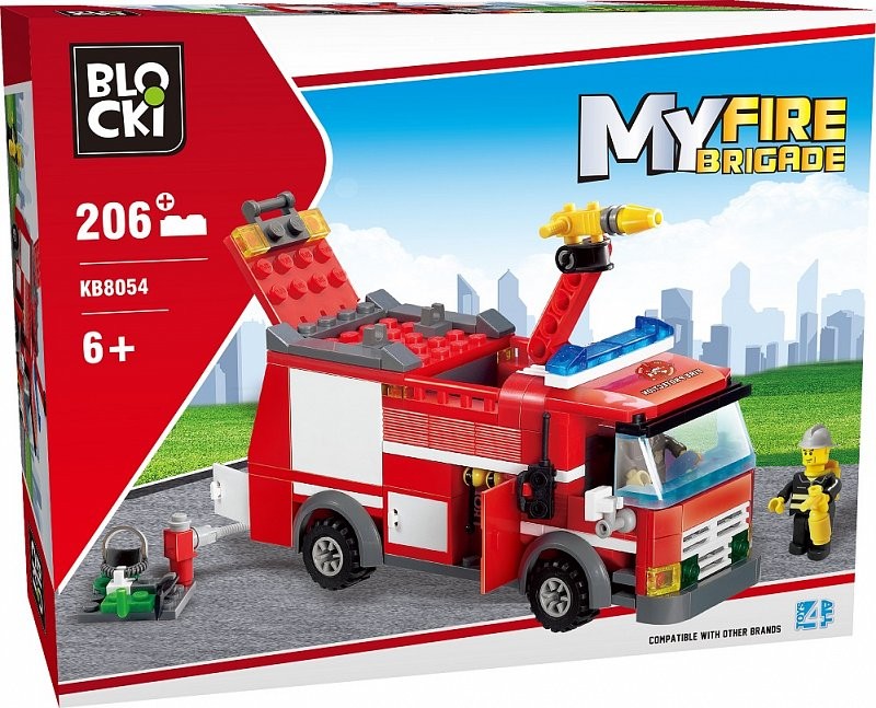 Klocki MyFireBrigde 206 elementów - Auto strażackie