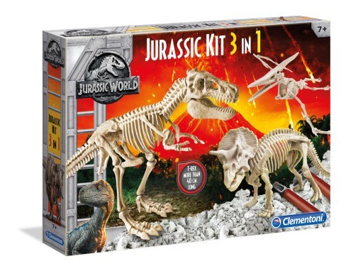 Zestaw edukacyjny Jurassic World Kit - T-Rex, Triceratops, Pteradon